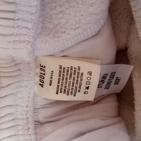 AGolde Boxing Shorts XS white nwt - Picture 6 of 9